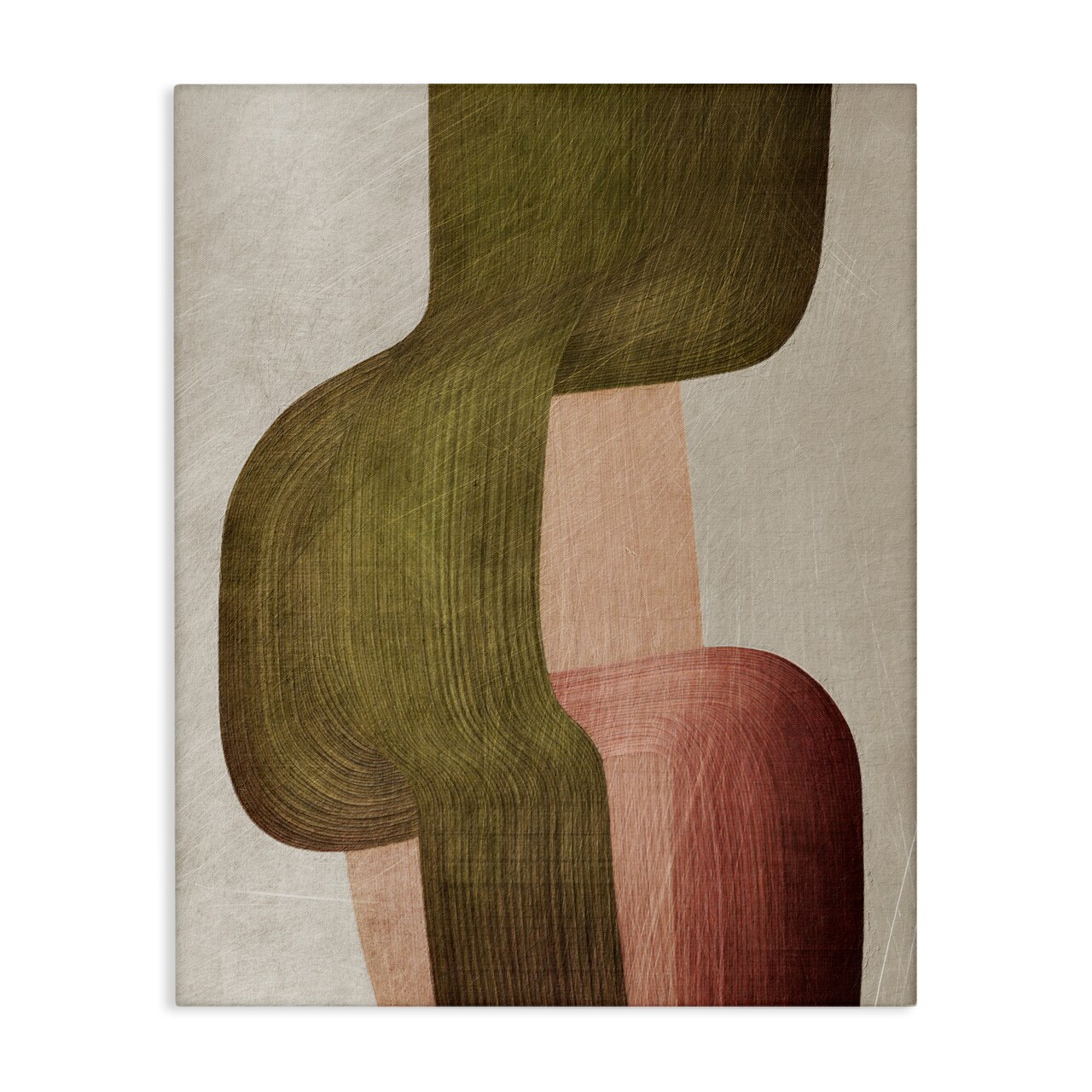 Stupell Industries Metal Brushes Abstraction Canvas, design by 1x